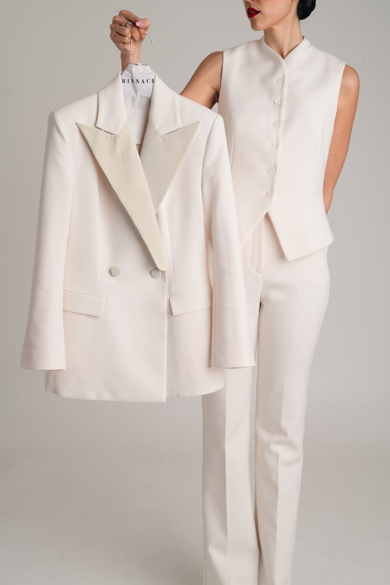 LOOK 05 — The Ivory Three-Piece