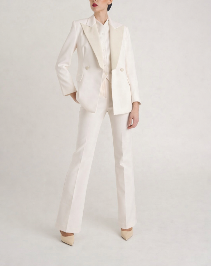 LOOK 05 — The Ivory Three-Piece