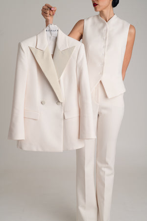 LOOK 05 — The Ivory Three-Piece