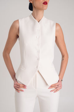 VEST 01 — Mandarin collar