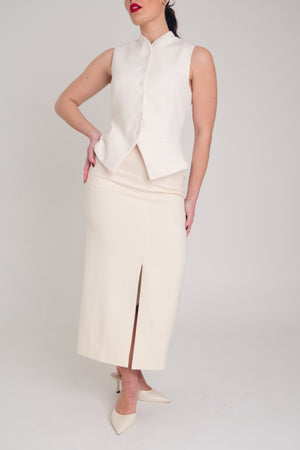 VEST 01 — Mandarin collar