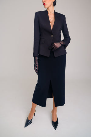 FALDA 01 — Midi de talle alto