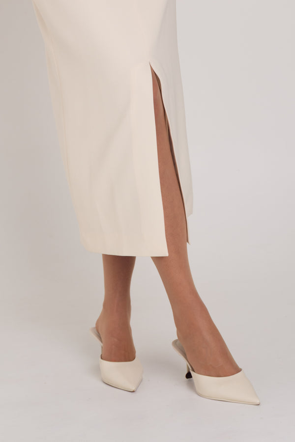 FALDA 02 — Midi de talle alto