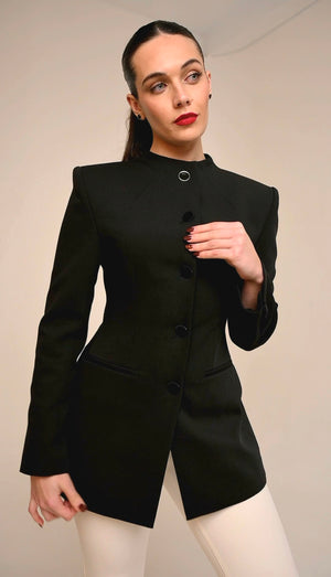 JACKET 03 — Mandarin collar jacket