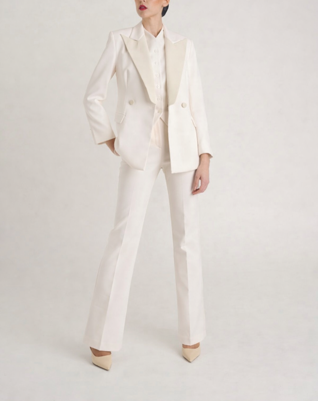 LOOK 05 — The Ivory Three-Piece
