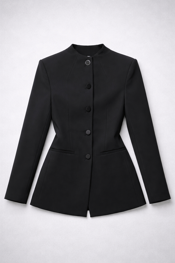 JACKET 03 — Mandarin collar jacket