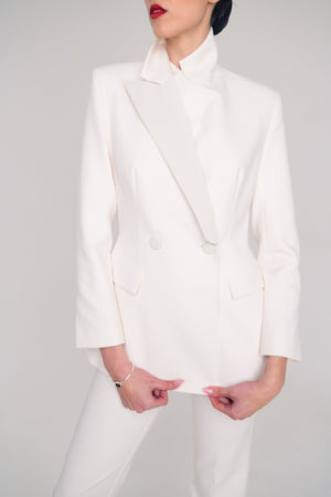 LOOK 01 — The Total Ivory Suit - RINNACE RINNACE LOK01-S-MLOOK 01 — The Total Ivory Suit