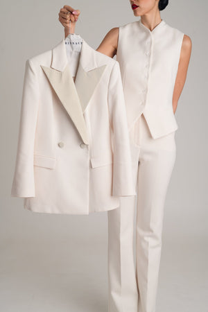 LOOK 05 — The Ivory Three-Piece - RINNACE RINNACE LOK05-S-S-MLOOK 05 — The Ivory Three-Piece