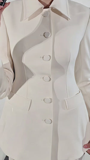JACKET 04 — Longline Shirt Collar Jacket